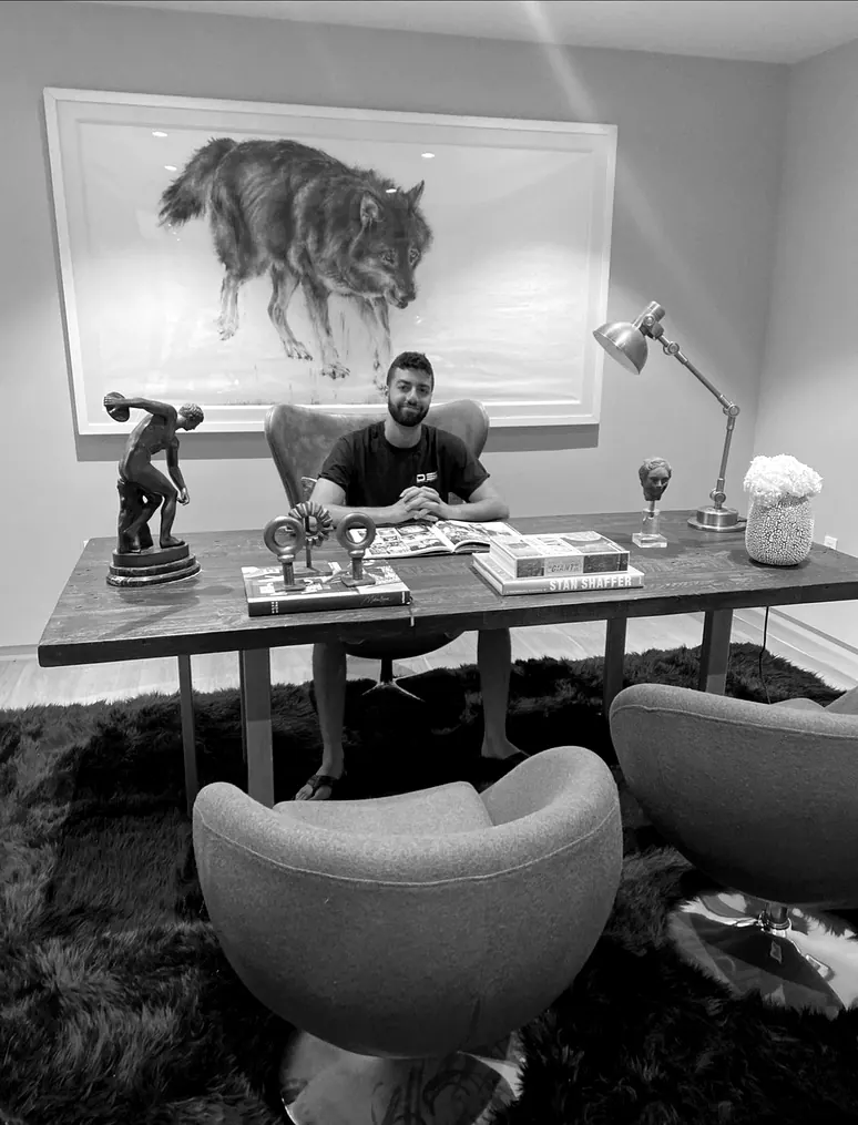 Sam Habib at his desk