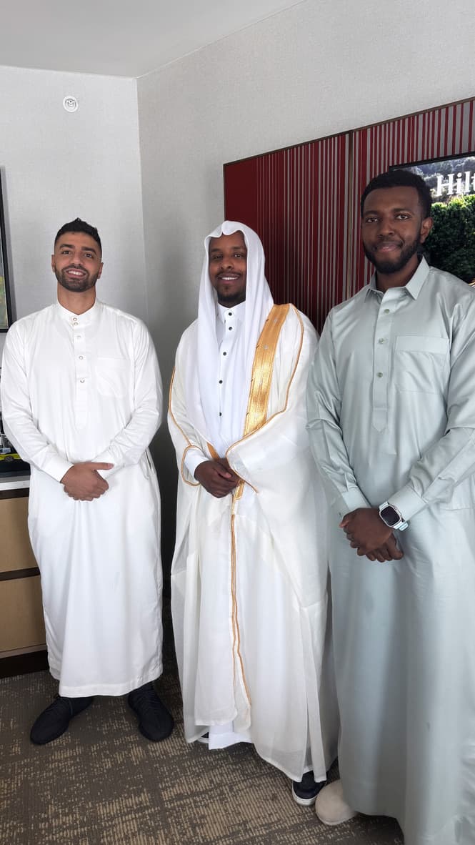 Sam Habib with friends