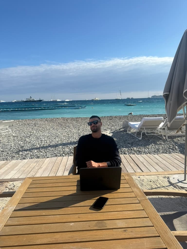 Beach club, French Riviera